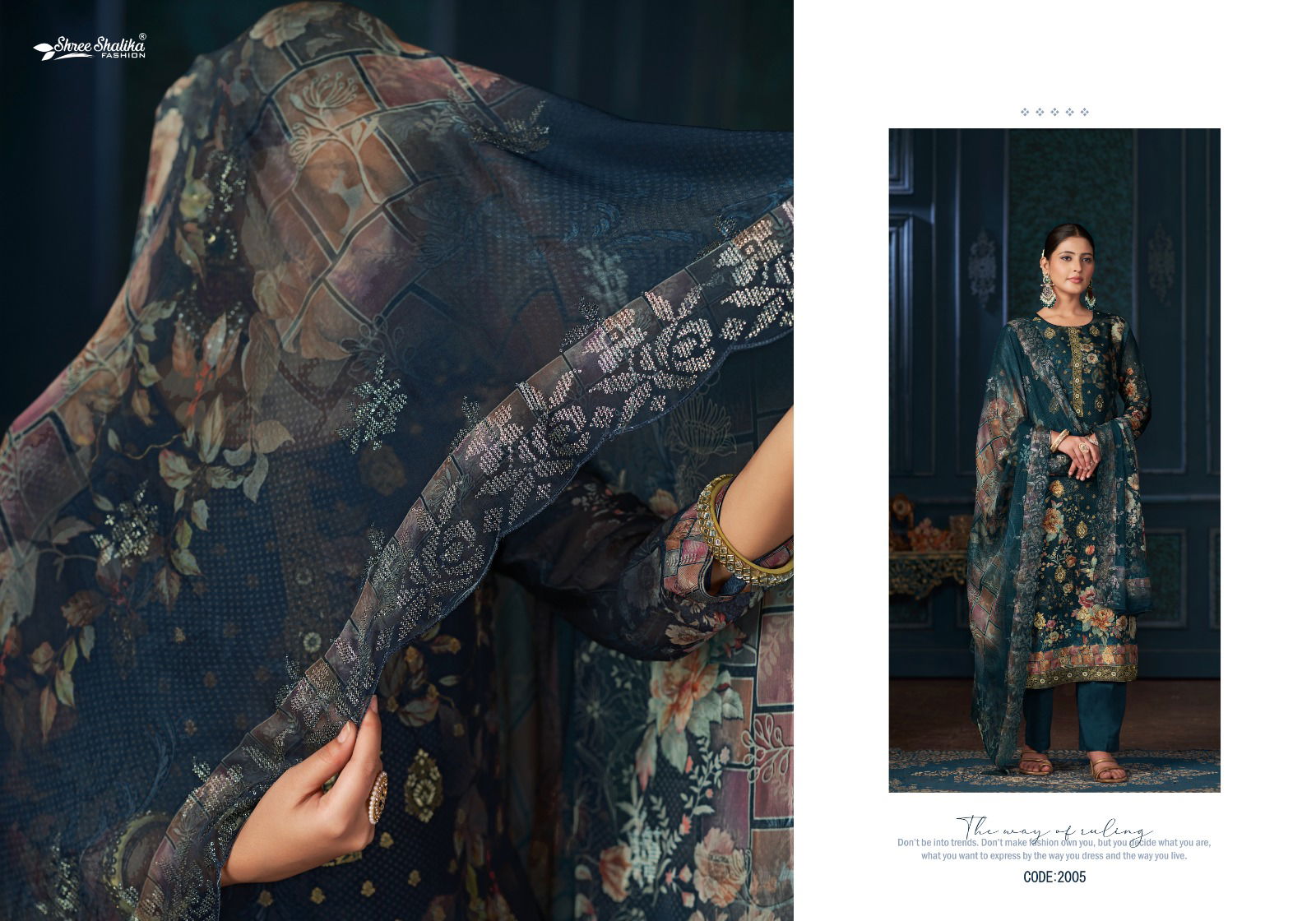 Hoor Vol 2 By Shree Shalika Organza Jacquard Printed Salwar Kameez Wholesale Online